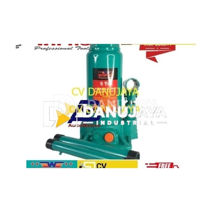 WIPRO Dongkrak Botol 5 Ton Hydraulic Hidrolis Bottle Jack 5 Ton