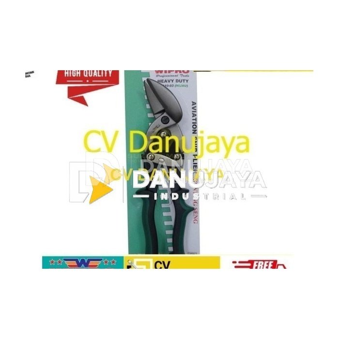 WIPRO Gunting Baja Ringan 10" (Gunting Holo / Gunting Seng )
