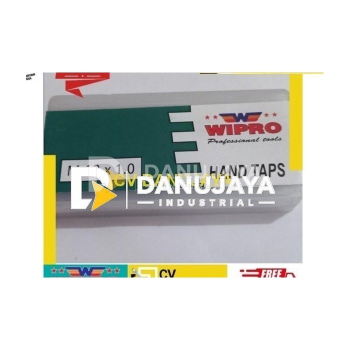 WIPRO Hand Tap handtap Taps M 10 X 1.0 Pembuat Ulir Sekrup Drat