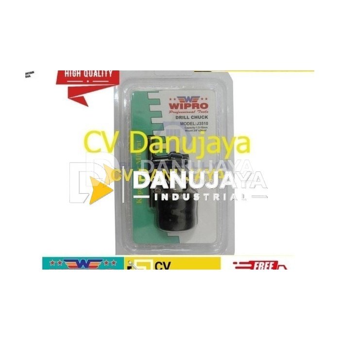 WIPRO J3510 Kepala Bor 10mm Dril Chuck Model Drat