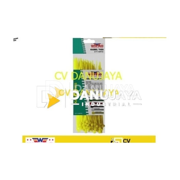 WIPRO KABEL TIES CABLE TIE 4.8 X 400MM (40CM) WARNA NEON YELLOW