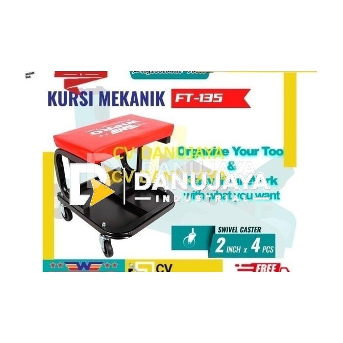 WIPRO Kursi Duduk Mekanik Bangku Bengkel FT-135