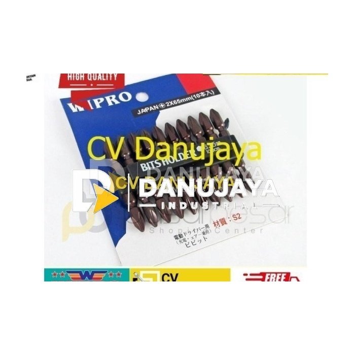 WIPRO Mata Obeng Angin Pendek PH2 x 65 Plus