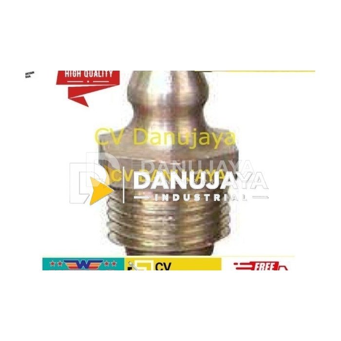 Wipro - Naple Nepel Nipel Grease Oli Kuningan Lurus - M1/2X20 NF