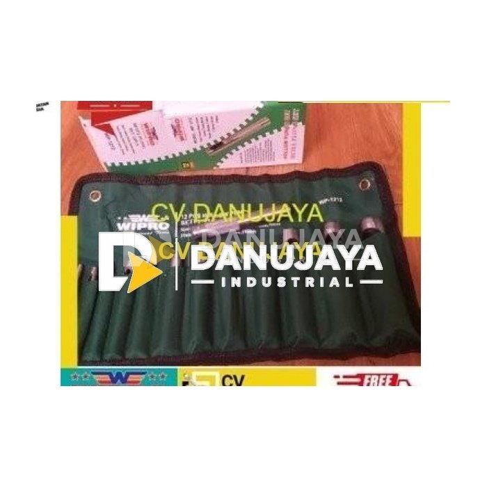 Wipro plong pelubang lubang plat kulit 1 set 3-12mm