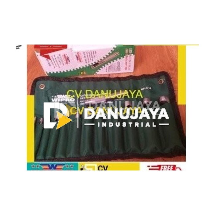 Wipro plong pelubang lubang plat kulit 1 set isi 15pcs 3-25mm