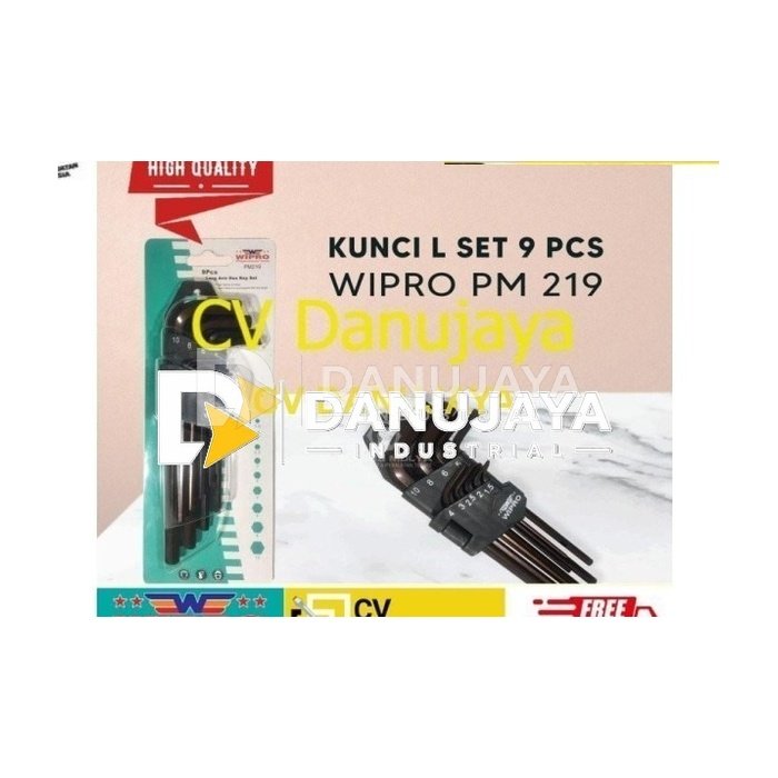 WIPRO PM-219 Kunci L Set Wipro 9 pcs Panjang - Hex Key Set