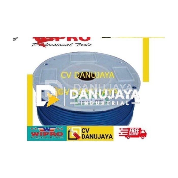 WIPRO PU-0640 Selang PU Angin 6mm 6x4 6 x 4 mm 200m 200 METER BIRU