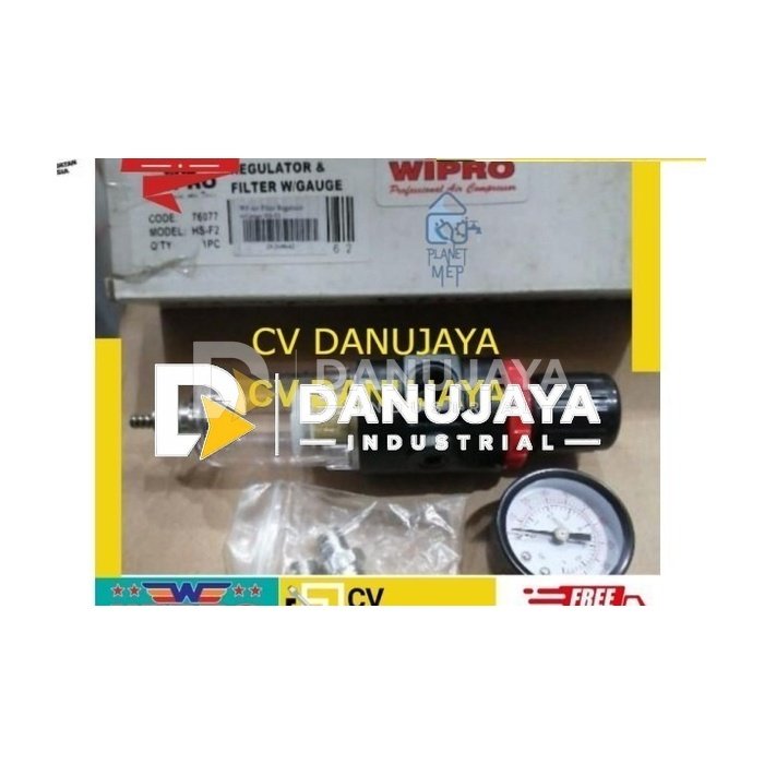 WIPRO REGULATOR FILTER WITH GAUGE 1/8" HS-F2