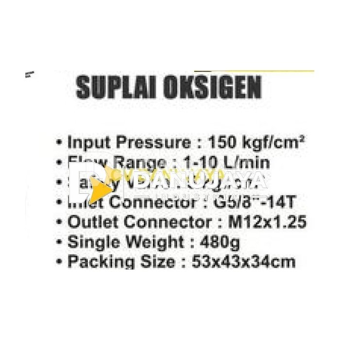 Wipro Regulator Medical Oxygen Oksigen O2 Medis Pernapasan Lonceng Oxy