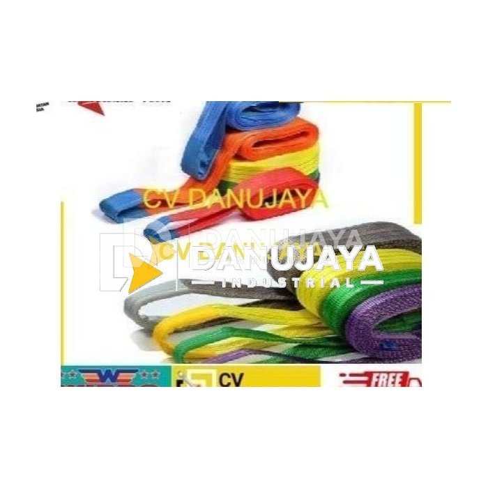 Wipro Webbing Sling 20 Ton x 10 meter 2ply 2eye Webing 20TON 10M Sling Polyster Sabuk Angkat Beban 20T10M