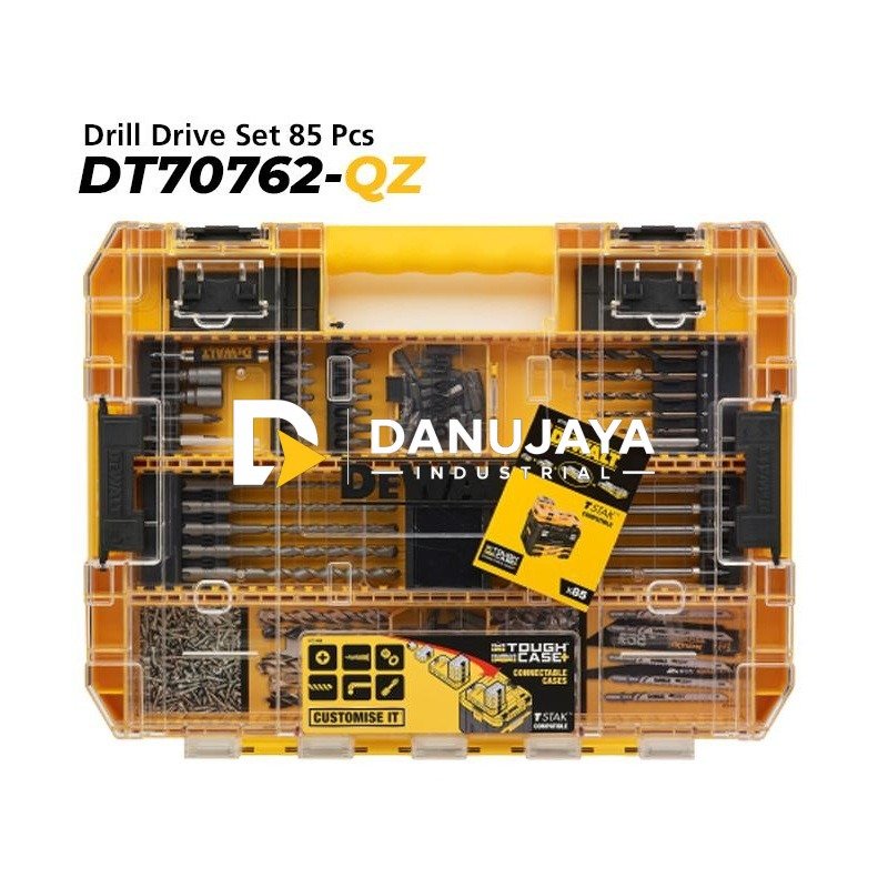 Dewalt Drill And Screw Bit Set 85 Pcs / Mata bor dan Obeng Set DT70762