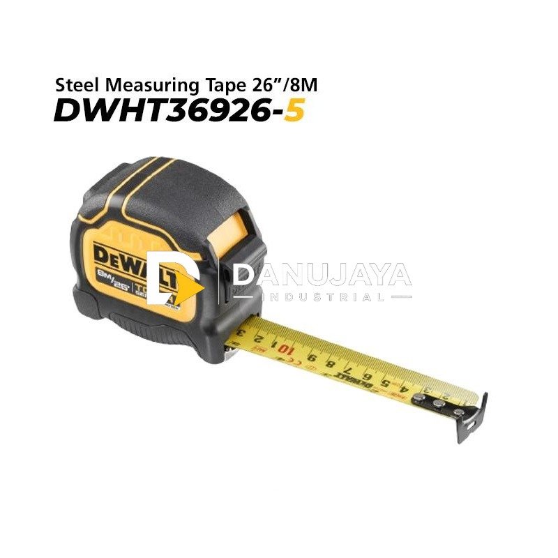Dewalt Steel Measuring Tape Tough Series / Meteran Manual 26"/8M x 32mm DWHT36926-5