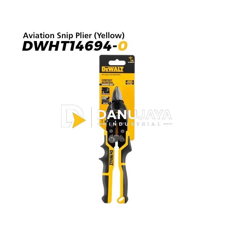 Dewalt Aviation Snip Plier (Yellow)/ Gunting Besi DWHT14694-0