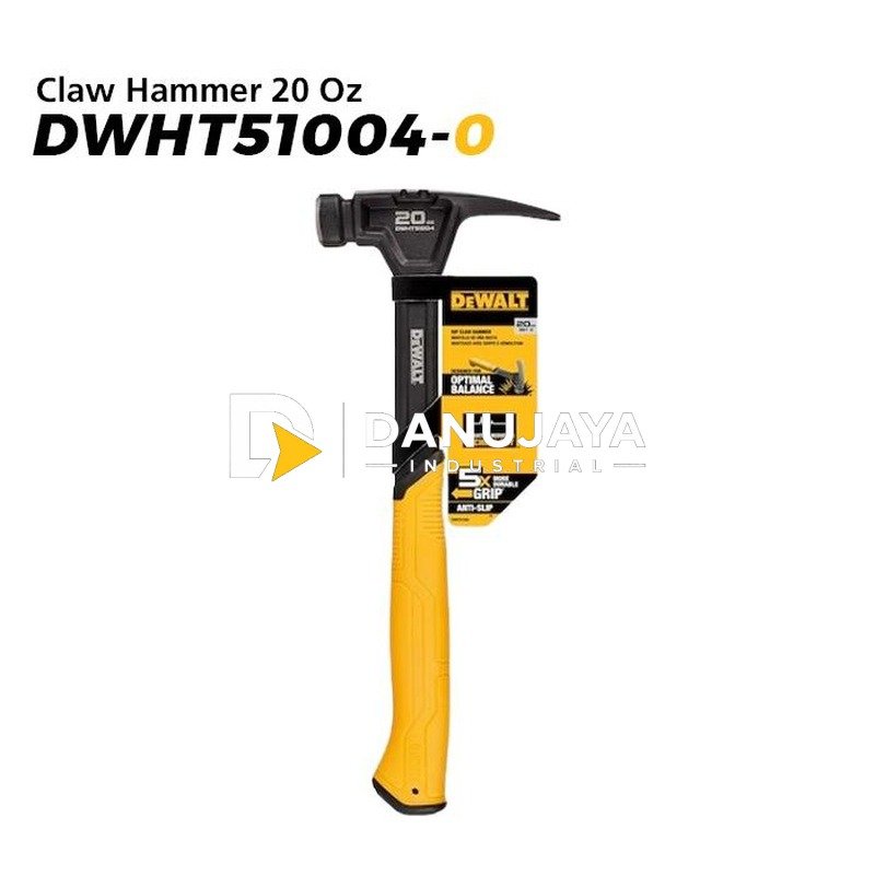 Dewalt Claw Hammer / Palu Kambing 20 Oz DWHT51004-0