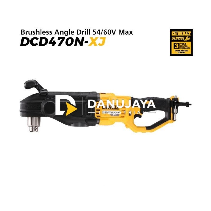 Dewalt Brushless Angle Drill / Mesin Bor Baterai 54/60V Max 13mm DCD470N-XJ (Unit Only)