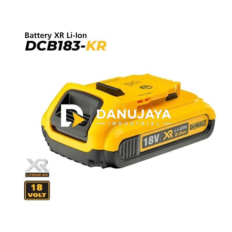 Dewalt XR Li-Ion Battery / Baterai 20V 2.0Ah DCB183