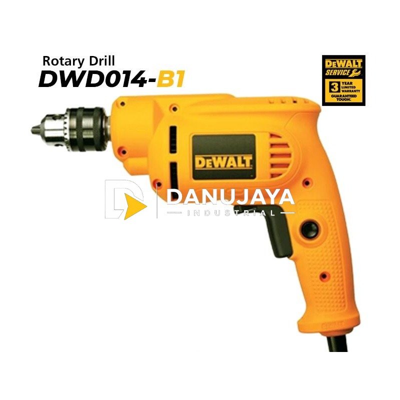 Dewalt Rotary Drill / Bor Tangan Listrik Non Impact 550W 10mm DWD014
