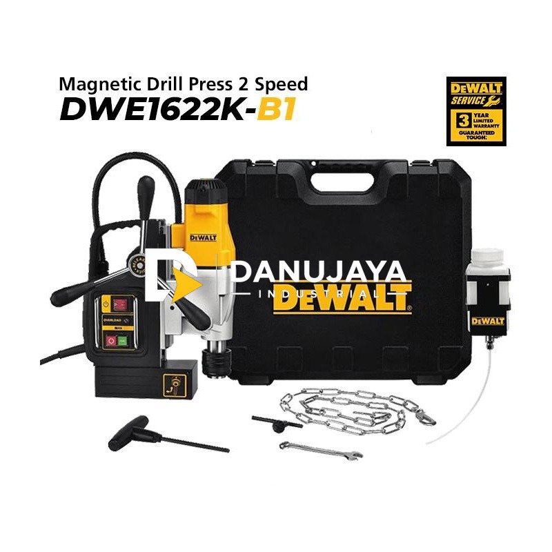 Dewalt Magnetic Drill Press / Bor Magnet Listrik 1200W 50mm DWE1622K