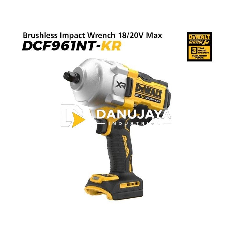 Dewalt Brushless Impact Wrench / Kunci Impact Baterai 18/20V Max DCF961NT-KR (Unit Only)