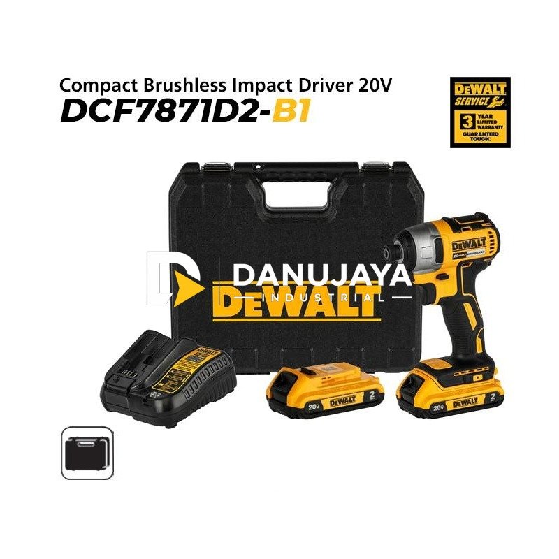 Dewalt Brushless Impact Driver / Obeng Impact Baterai 20Volt DCF7871D2