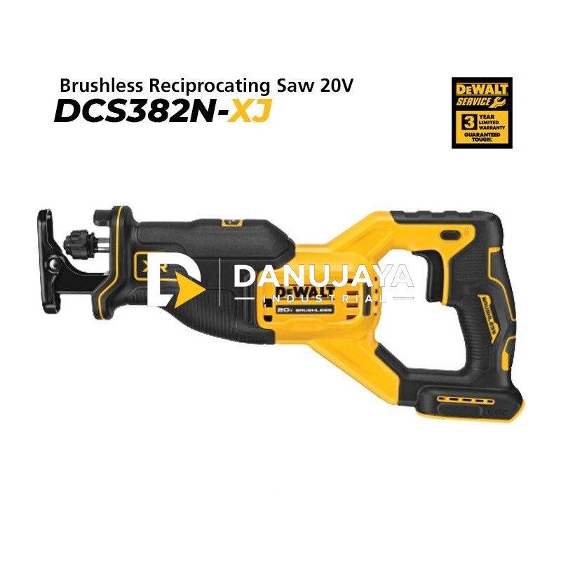 Dewalt Brushless Reciprocating Saw / Gergaji Kayu Baterai 20V Max XR DCS382N (Unit Only)