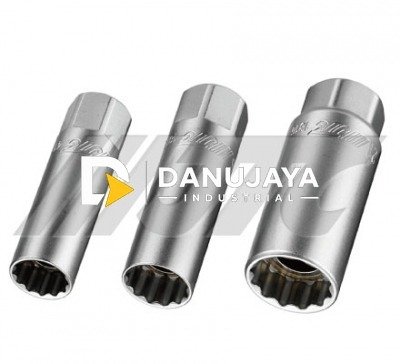 MAGNETIC SPARK PLUG SOCKET SOCK SHOCK MATA KUNCIS 3/8" x 21mm JTC-1816