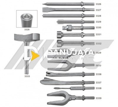 CHISEL (FOR AIR HAMMER) O15 Round Raised JTC-3329