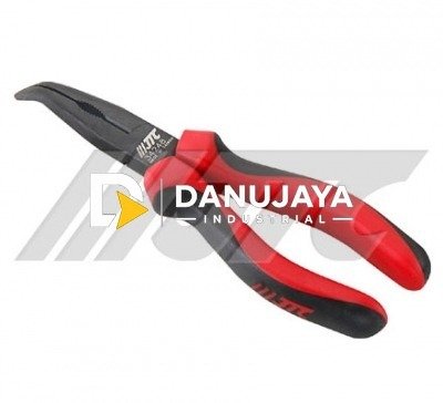 TWIN-COLOR BENT LONG NOSE PLIER 8" JTC-34248