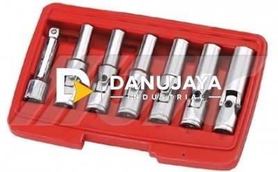 JTC 4737 3/8' x 7Pc Diesel Glow Socket Mata Kunci Sock Set