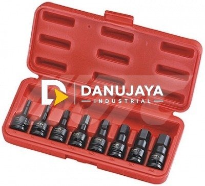 1/2" 8PCS 60mm IMPACT HEX SOCKET MATA KUNCI SOCK SET JTC-J408H