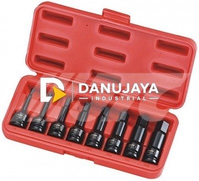 1/2" 8PCS 78mm IMPACT MIDDLE-DEEP HEX XOCKET SET JTC-J408LH