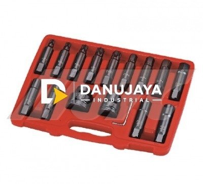 JTC J616C-3/4" 16Pcs Impact Insert Bit Socket Mata Kunci Sock Set