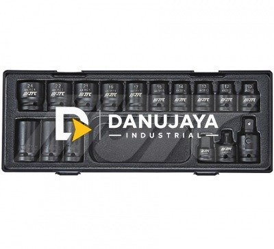 1/2" DR. 16PCS IMPACT SOCKET SET (6PT) JTC-K4161