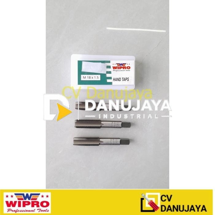 Hand Taps hand Tap Alat Mata Bor L (M 18 x 1.5) 'WIPRO'