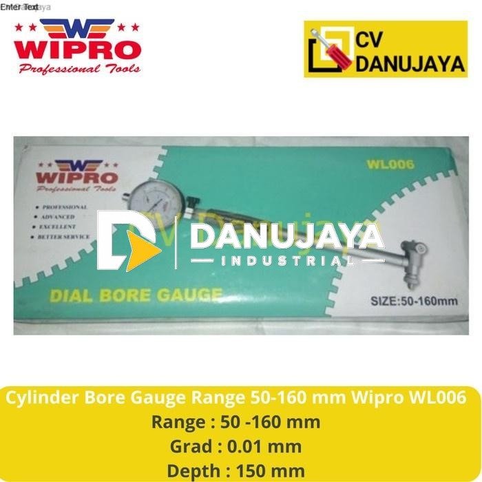 Cylinder Bor Drille Gauge Alat Ukur Range 50-160 mm Wipro WL006
