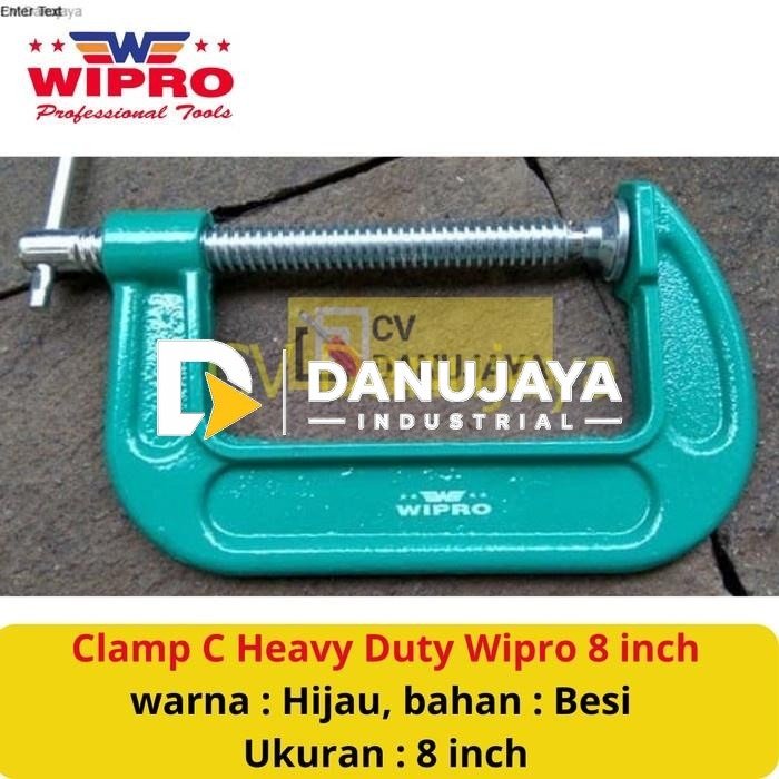 Alat Penjepit Clamp Catokan Klem Jepit C G Heavy Duty Wipro 8 Inch