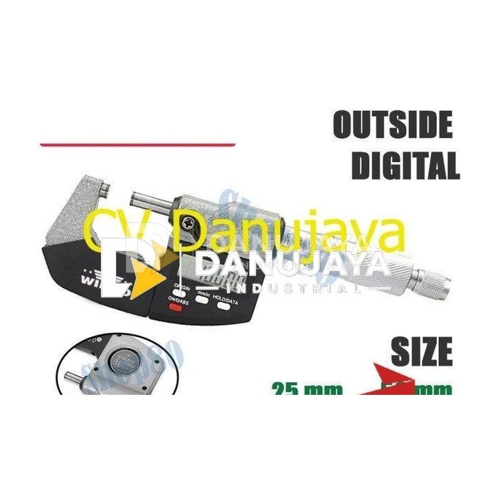 Wipro Digital Micrometer Sekrup Outside Luar 25 50 75 100 mm - 0-25mm