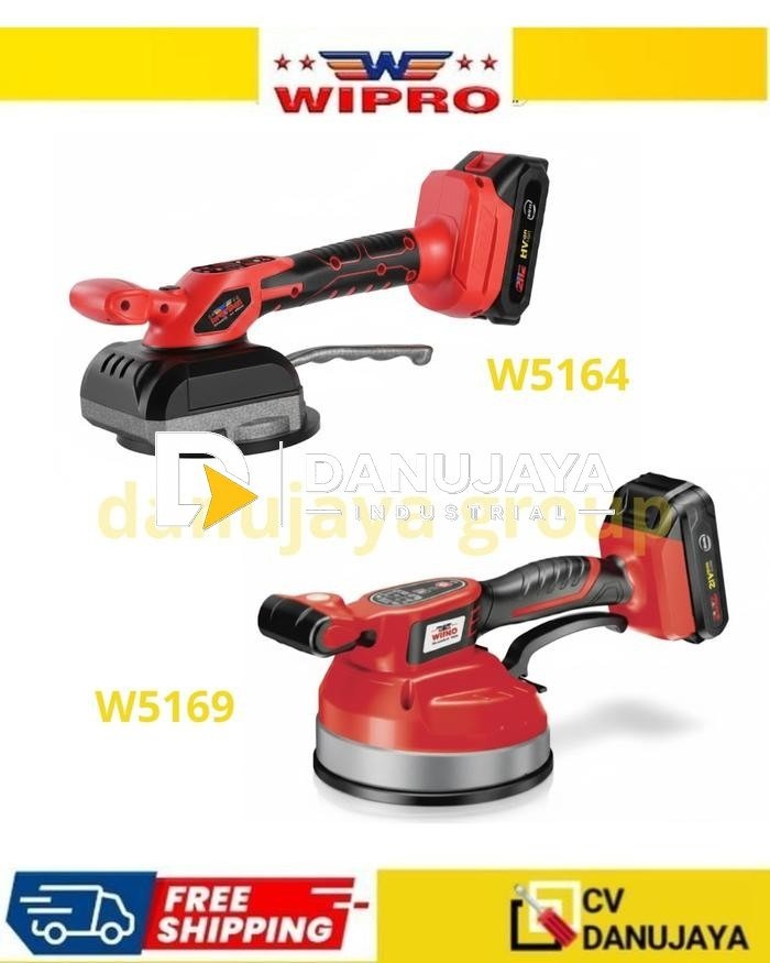WIPRO W5164 W5169 Tile Laying Cordless 130mm 160mm Alat Perata Pasang Keramik Elektrik wipro