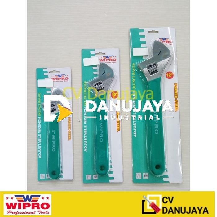 Kunci Inggris / Kunci Bago Soft Handle ( 8"/10"/12") Wipro