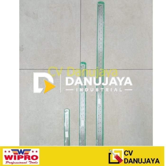 Penggaris Baja / Mistar Baja Stainless Steel ( 30 cm / 60 cm / 100 cm ) Wipro
