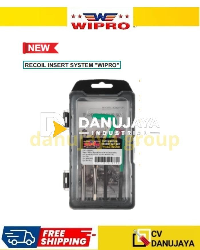 New Recoil Insert Kit Set WIPRO TRK-021 TRK-111  Drat Rusak Set Pemasang Ulir Profesional Wipro
