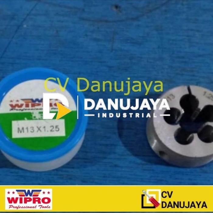 Mata Senai M13 x 1.25 M13 x 1,25 Drat Luar Baut Mata Snei Snai Dies Head M13x1.25 M13x1,25 Wipro