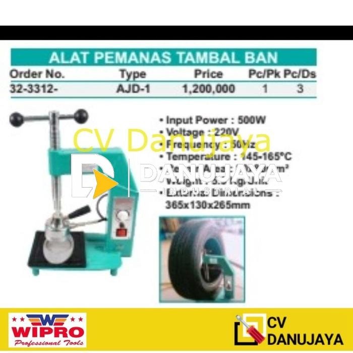 Alat Pemanas Tambal Ban Listrik Wipro