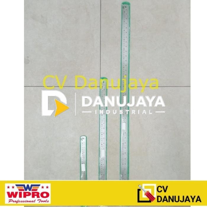 Penggaris Baja / Mistar Baja Stainless Steel ( 30 cm / 60 cm / 100 cm ) Wipro