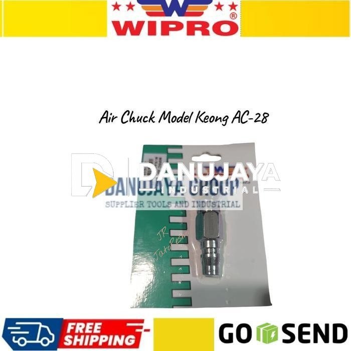 Air Chuck Model Keong AC-28 Wipro Kepala Angin Kompresor Alat Isi Angin Ba