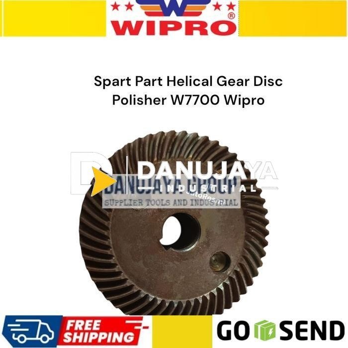 Disc Polisher Spare Part No 19 Helical Gear W7700 Wipro Gear Mesin Poles 7 Inch