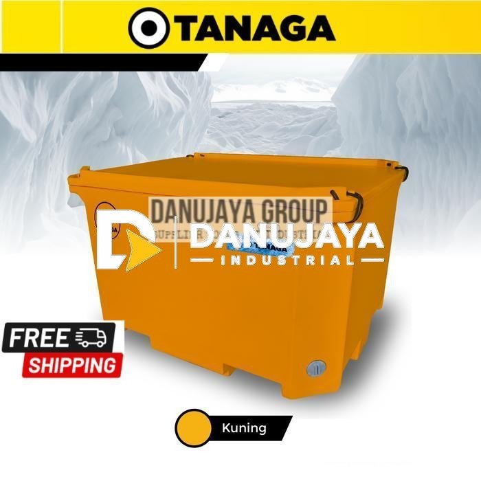 TANAGA Cooler Box 660 Liter Coolbox Cool Box Es Batu Ikan Daging Minuman Makanan Kotak Es Dingin Ice Box Termos Pendingin Tahan Lama - kuning