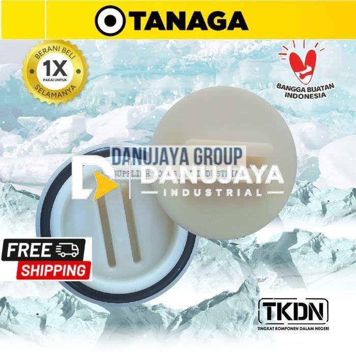 TANAGA Tutup Penutup Drat Pembuangan / Drain Plug Coolerbox / Box Es / Box ikan / Box Daging Makanan 2 Inch - PLUG 2 INCH