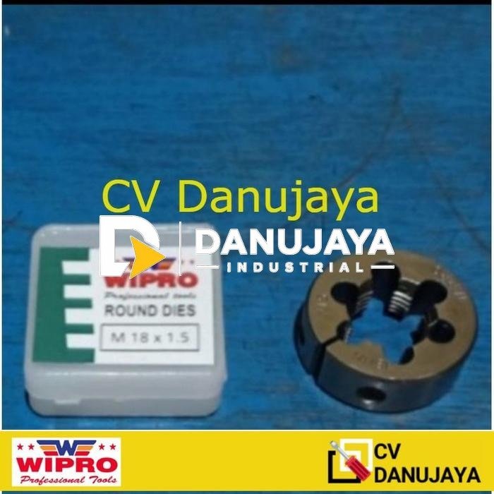 Mata Senai M18 x 1.5 Drat Luar Baut Mata Snei Snai Dies Head M18x1.5 Wipro
